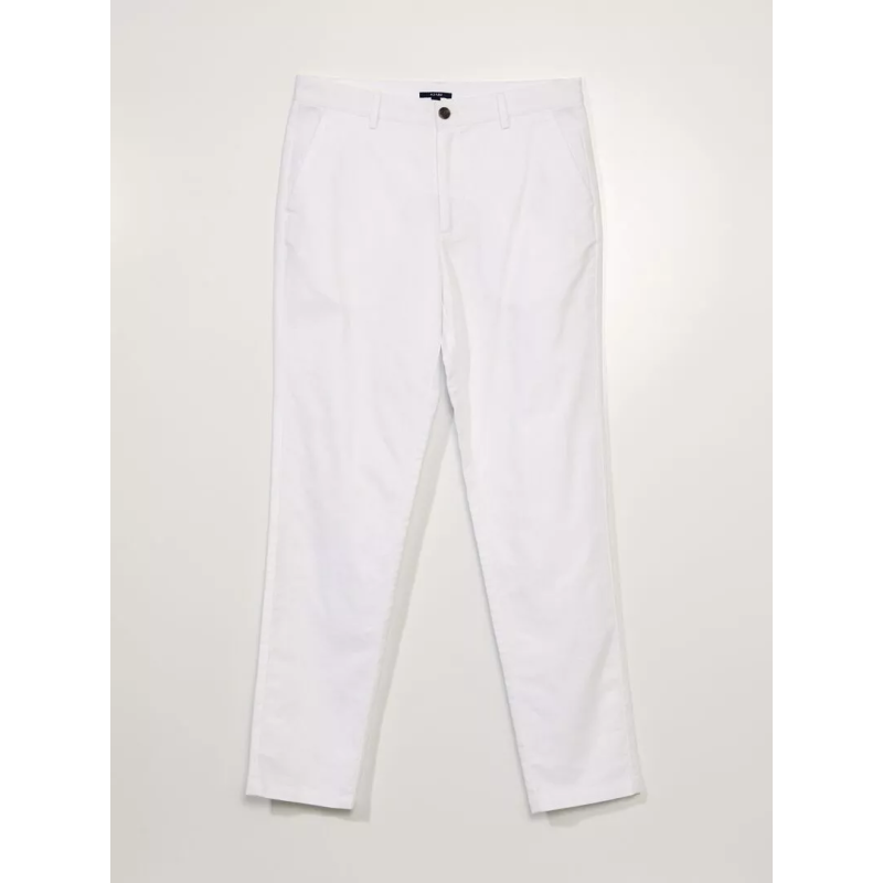 Pantalon chino avec lin